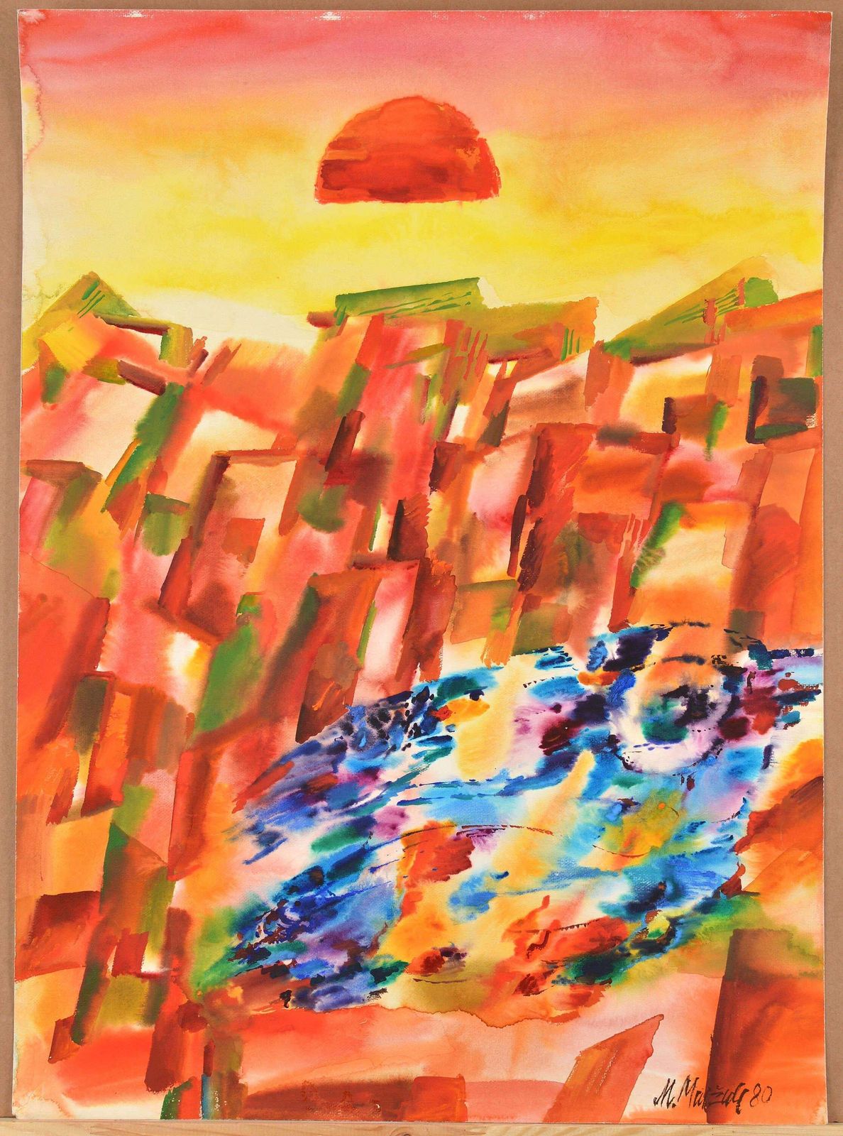 Malda Muizulechanged World. Paper, Watercolor, 60x80 Cm1980 photo furniture