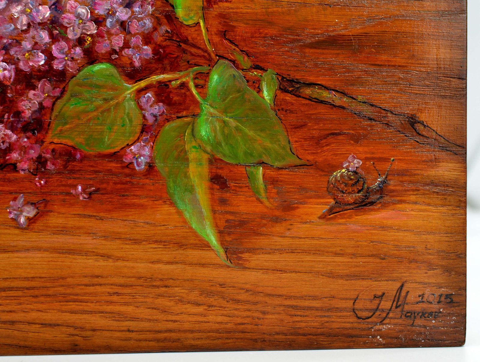 Igor Maikovlilacs. 2015. Wood/Oak, Oil. 32x25x3 Cm2015 photo buy