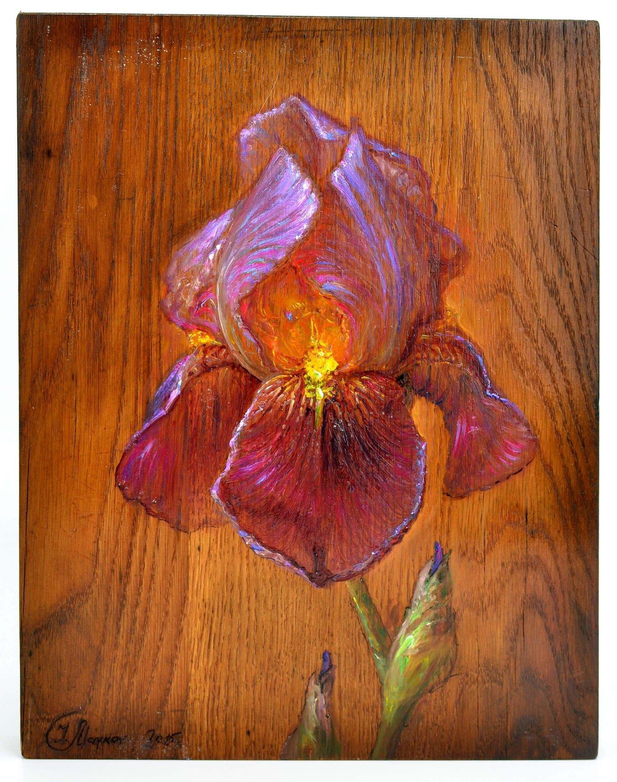 Igor Maikoviris. 2015. Wood/Oak, Oil. 32x25x3 Cm2015