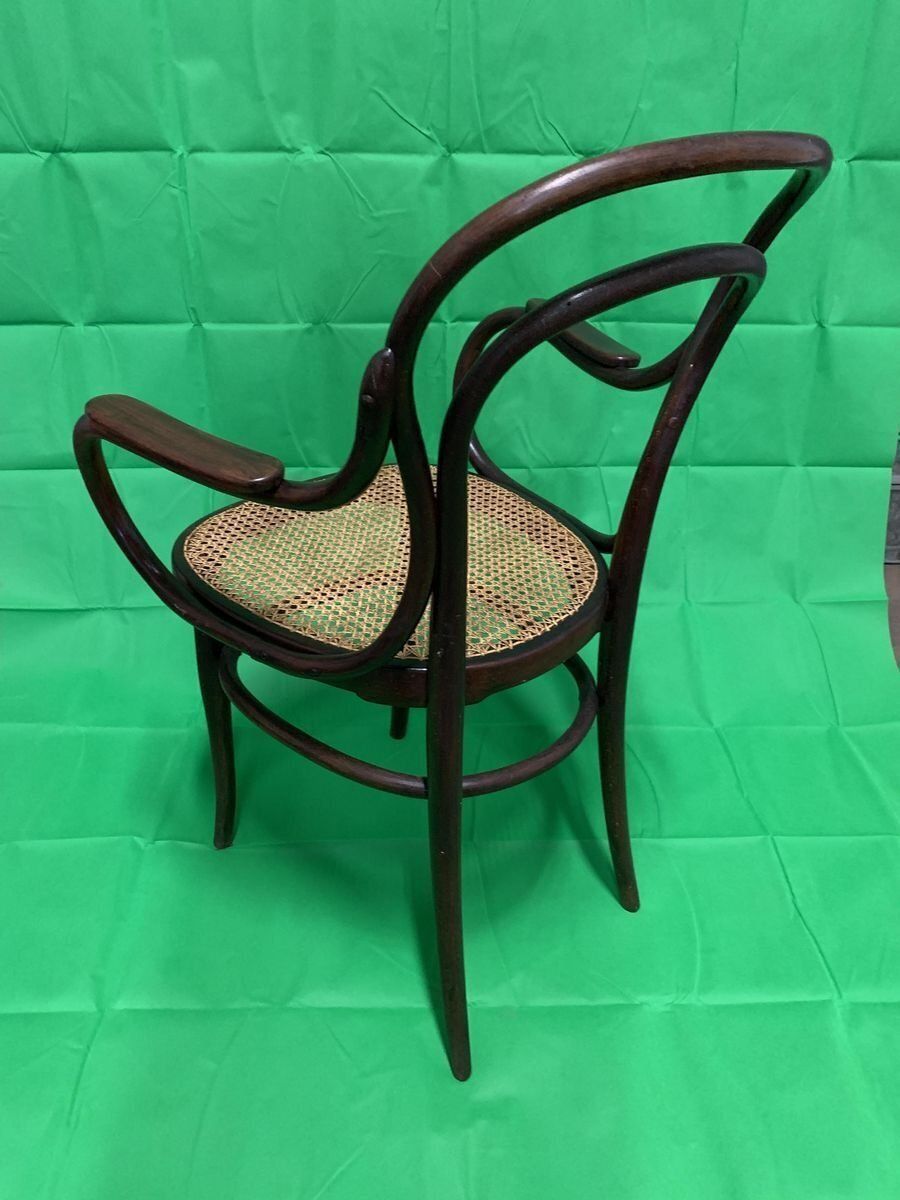 Armchair In Beech And Vienna Straw By Michael Thonet For Thonet, Austria, Late 19th Century photo furniture