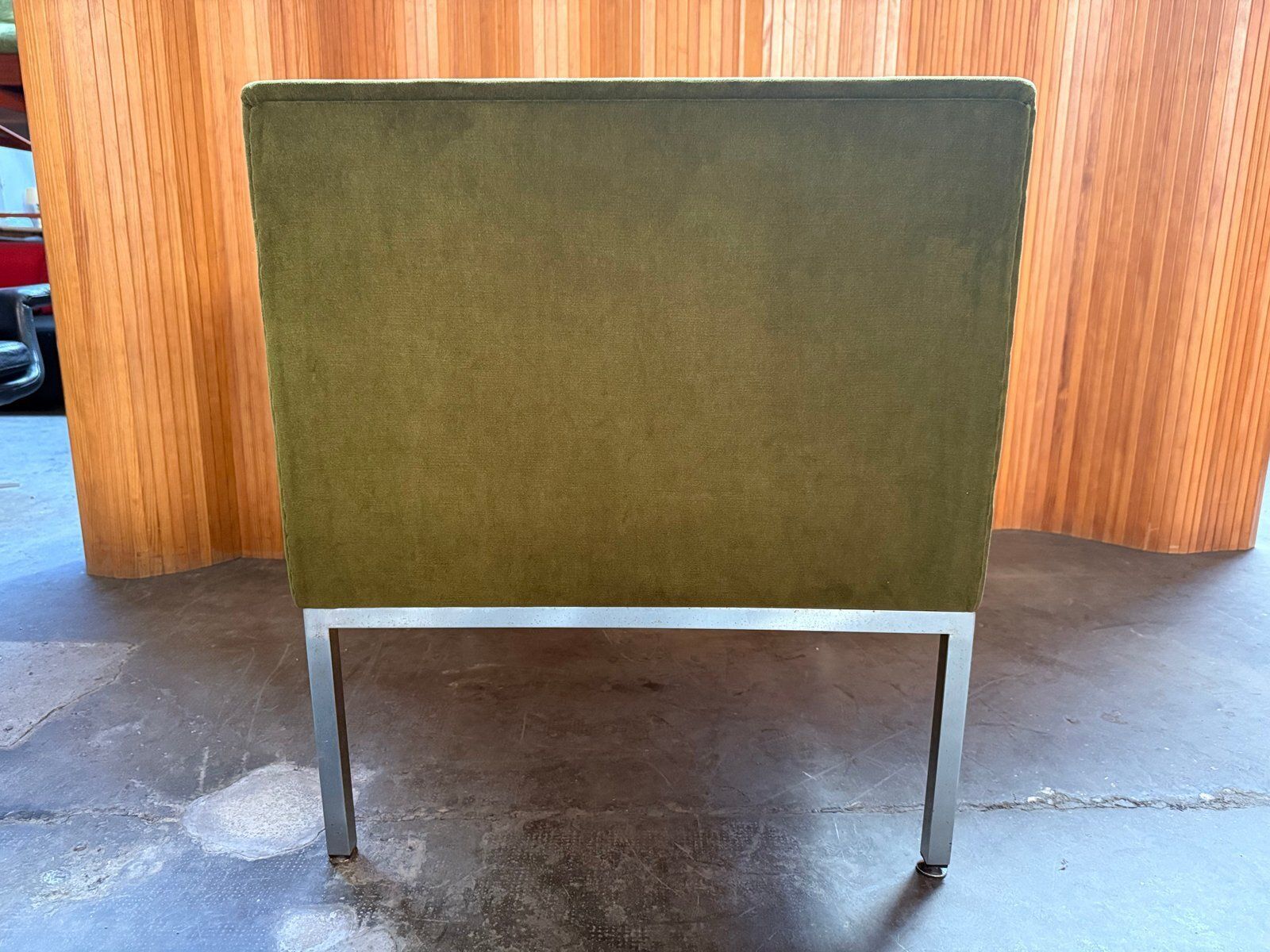 Green Velvet Chair, 1960s photo 816.0