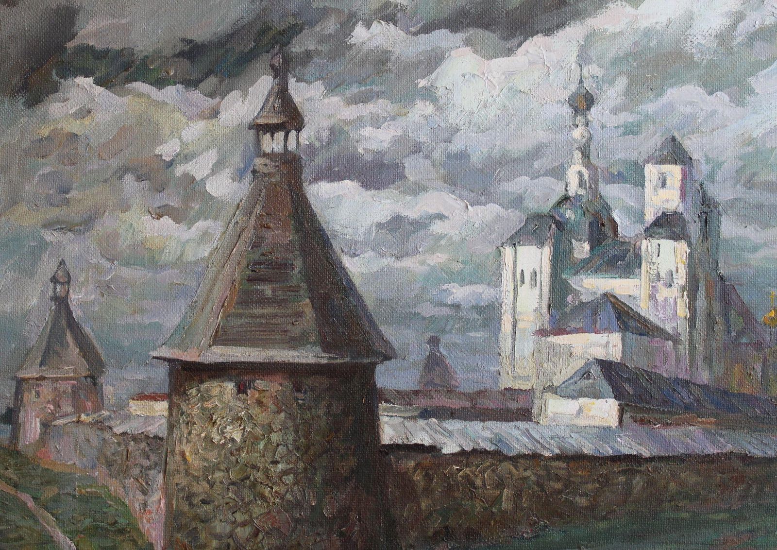 Aleksandrs Misurevsaleksandrs Misurevs(1936 2002) Solavec Monastery, Canvas/Oil, 82x101 Cm, 1976 Cm photo Art