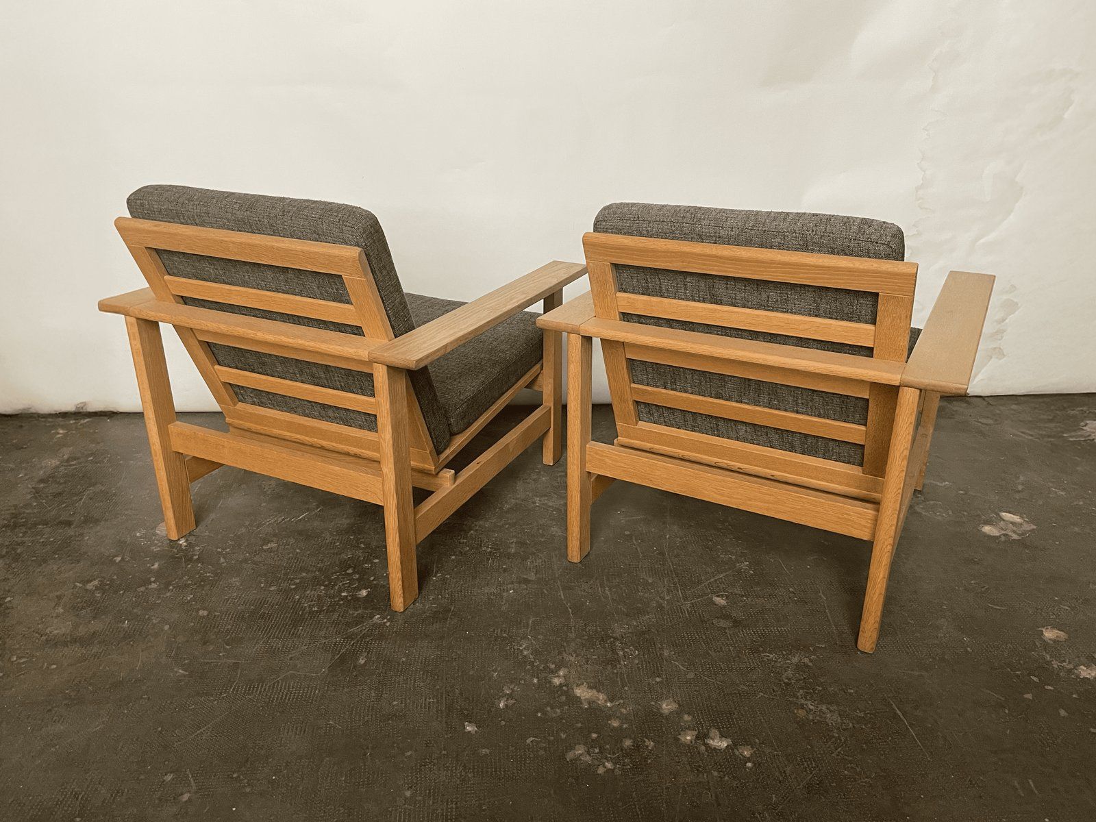 Danish Oak Lounge Chairs By Søren Holst For A/S Fredericia Stolefabrik, 1980s, Set Of 2 photo Furniture