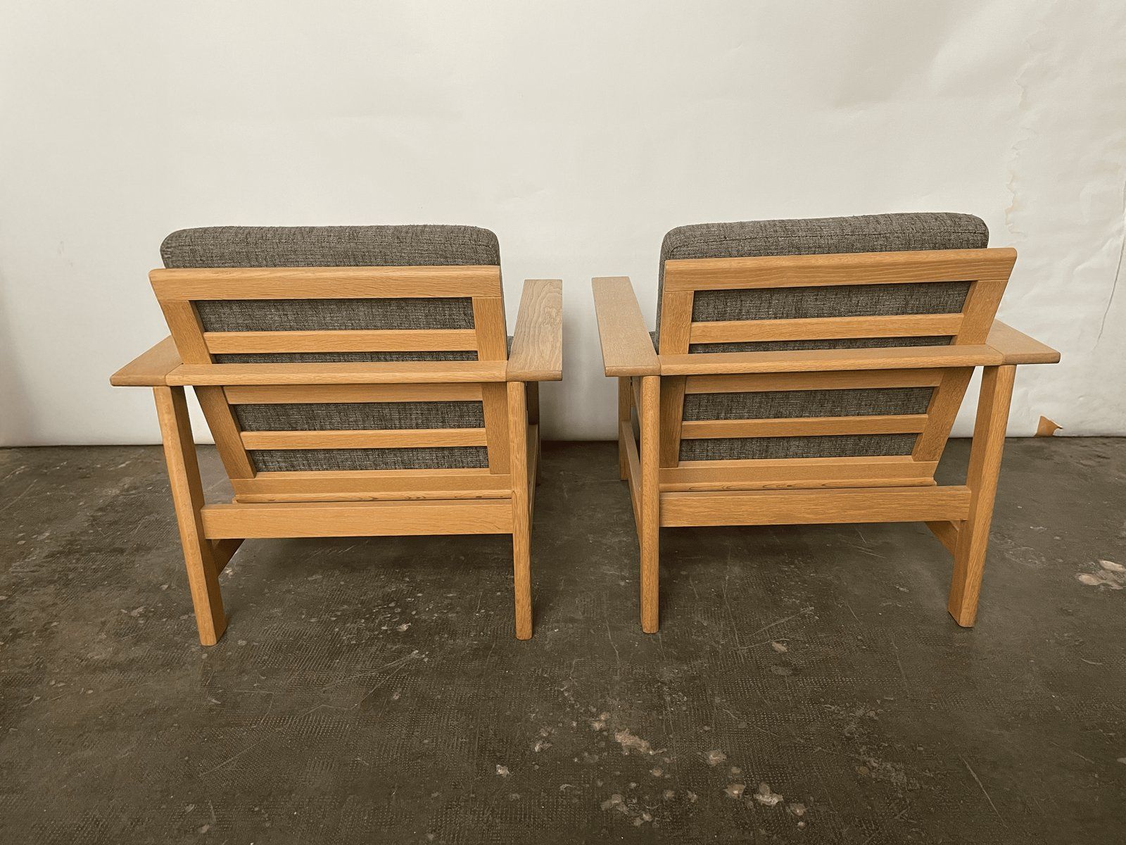 Danish Oak Lounge Chairs By Søren Holst For A/S Fredericia Stolefabrik, 1980s, Set Of 2 photo 3046.0