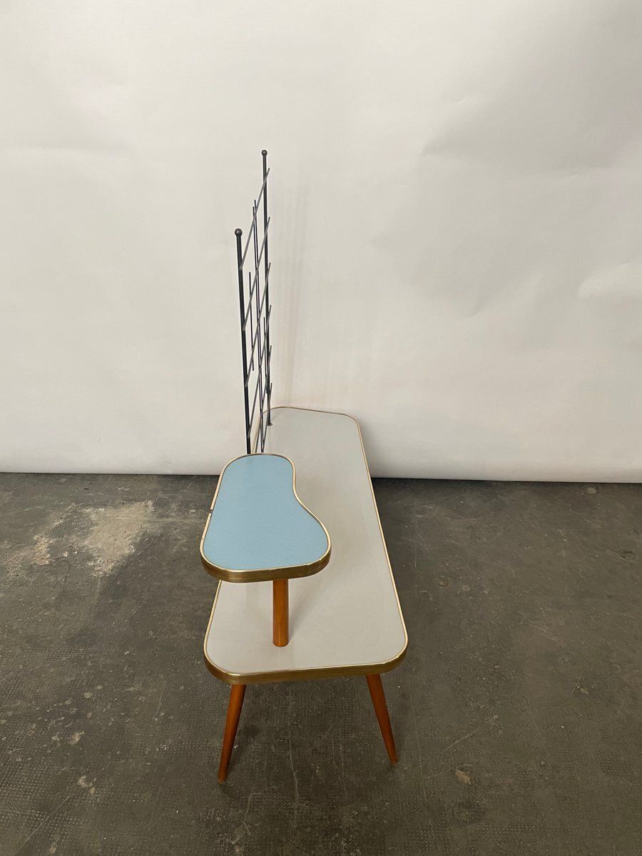 Wood And Formica Plant Table, 1950s photo buy