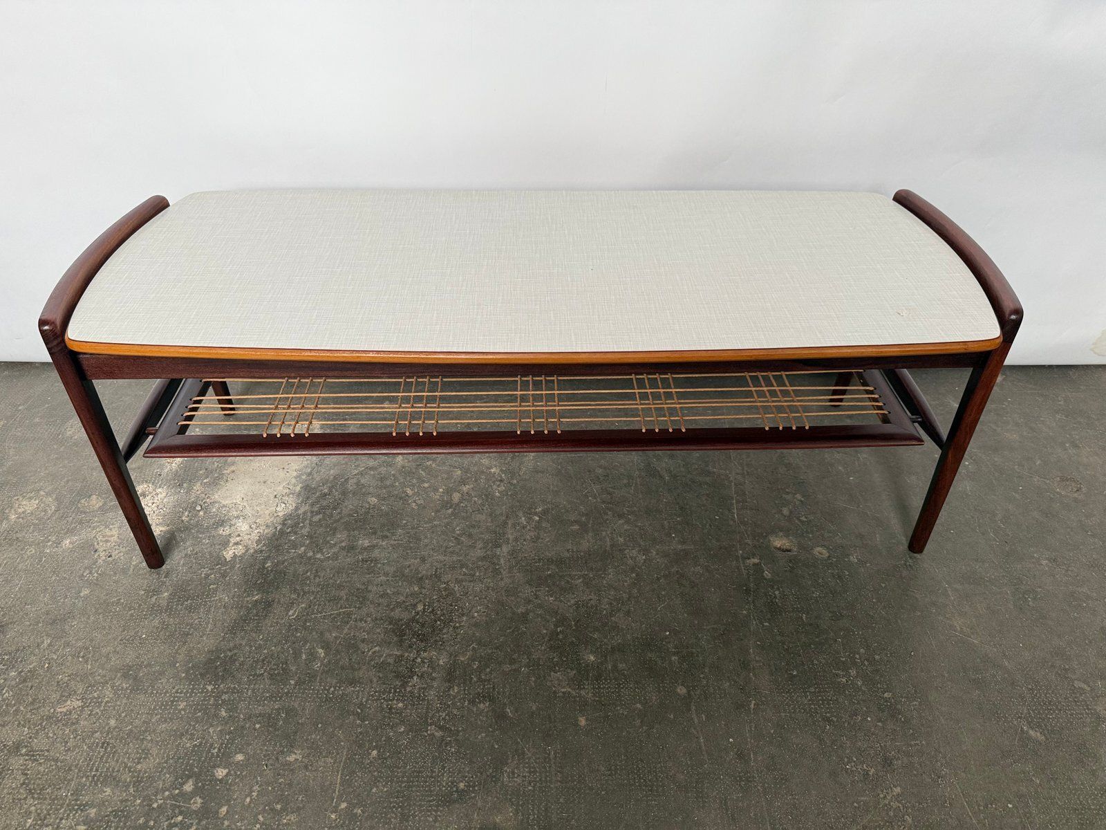 Teak And Formica Coffee Table Attributed To Louis Van Teeffelen For Wébé, 1950s photo vinterior