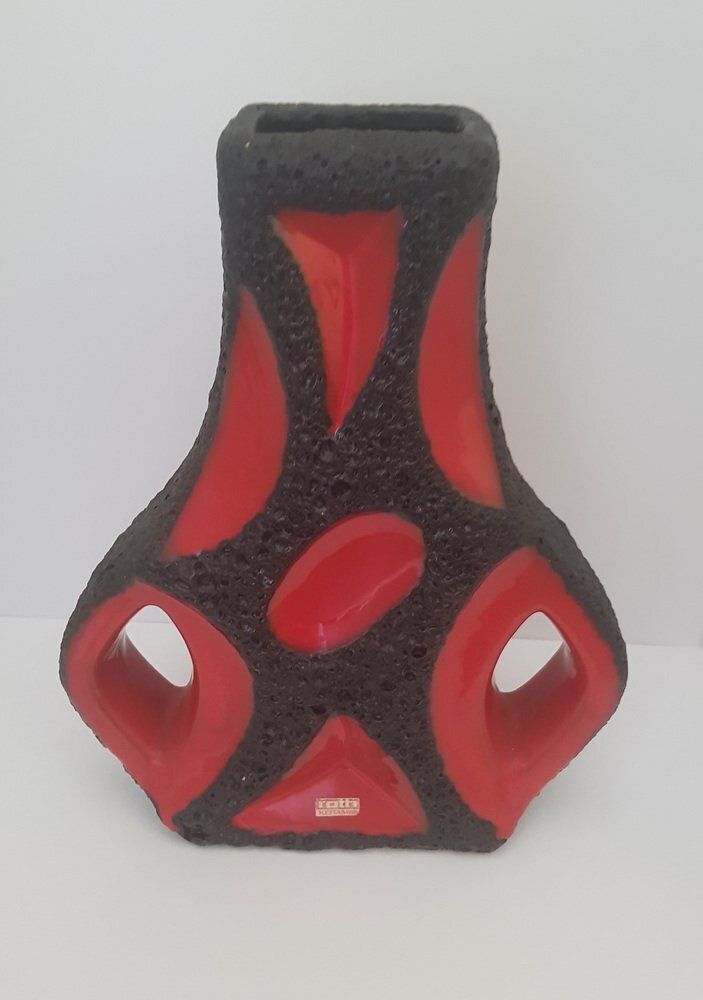 Fat Lava Guitar Vase From Roth, 1970s photo for sale
