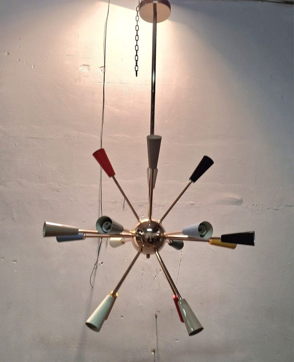 Vintage Sputnik Chandelier, 1970s photo vintage