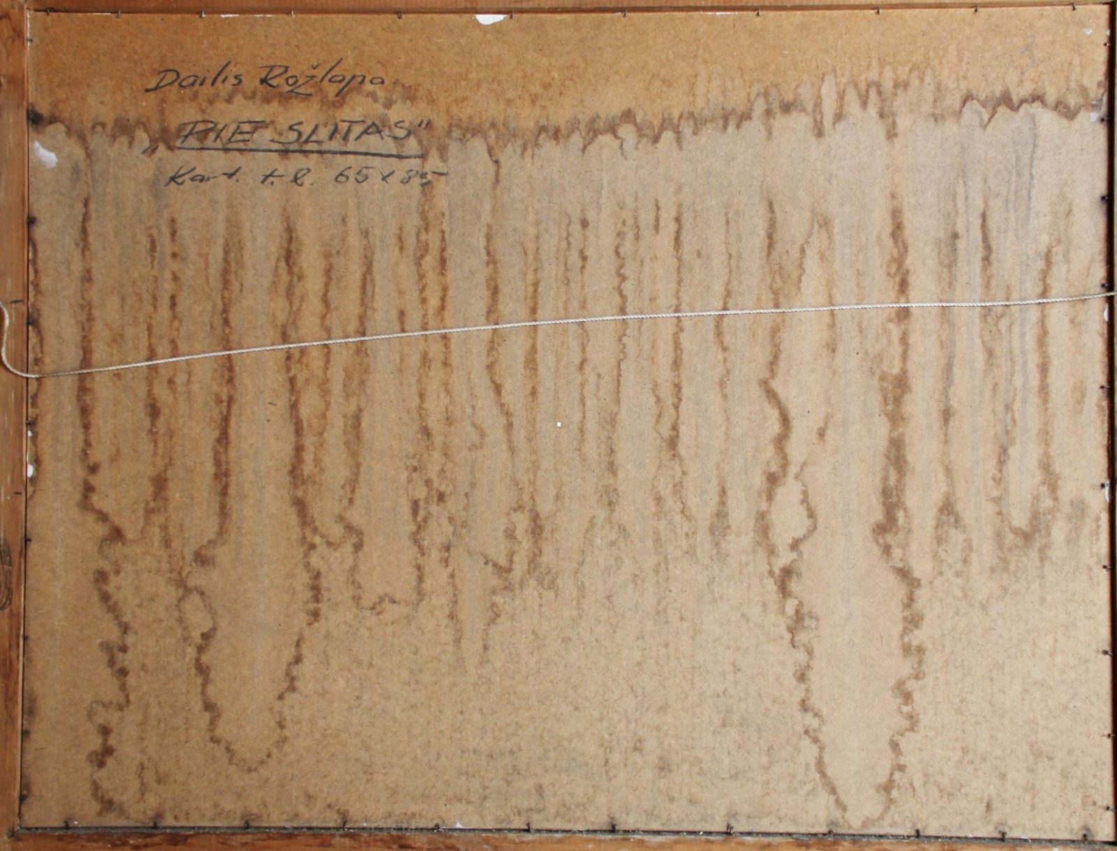 Dailis Rozlapa Dailis Rožlapa (1932 2014) Near Slita, Cardboard/Oil, 65x85cm, 1985 photo vinterior