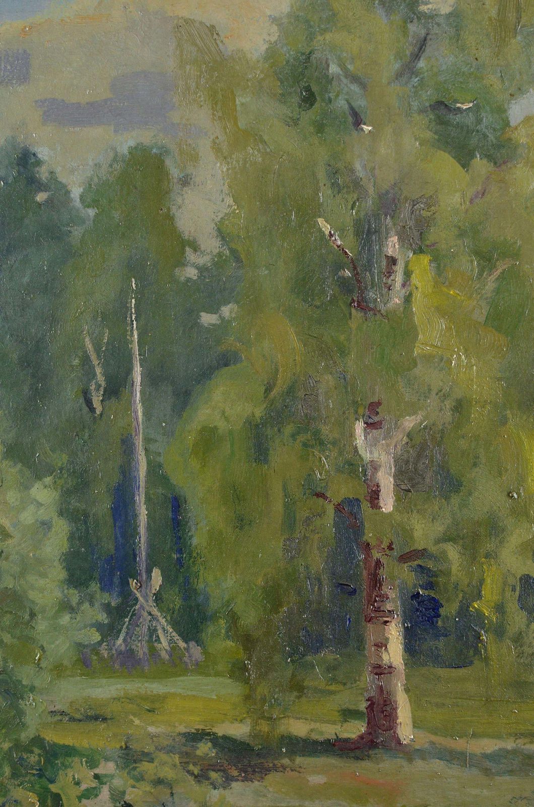 Karlis Miesniekskārlis Miesnieks(1887 1977). At The Forest Edge, Oil/Canvas, 60x69 Cm photo Art