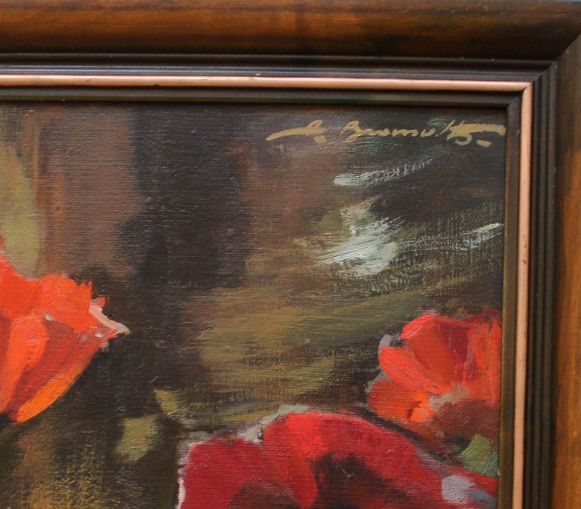 Alfejs Bromults Poppies,  Oil/Canvas, 54x60 Cm1979 photo 694.0