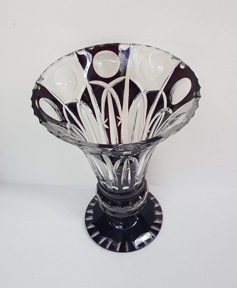 Bohemian Crystal Glass Vase photo Home Decor