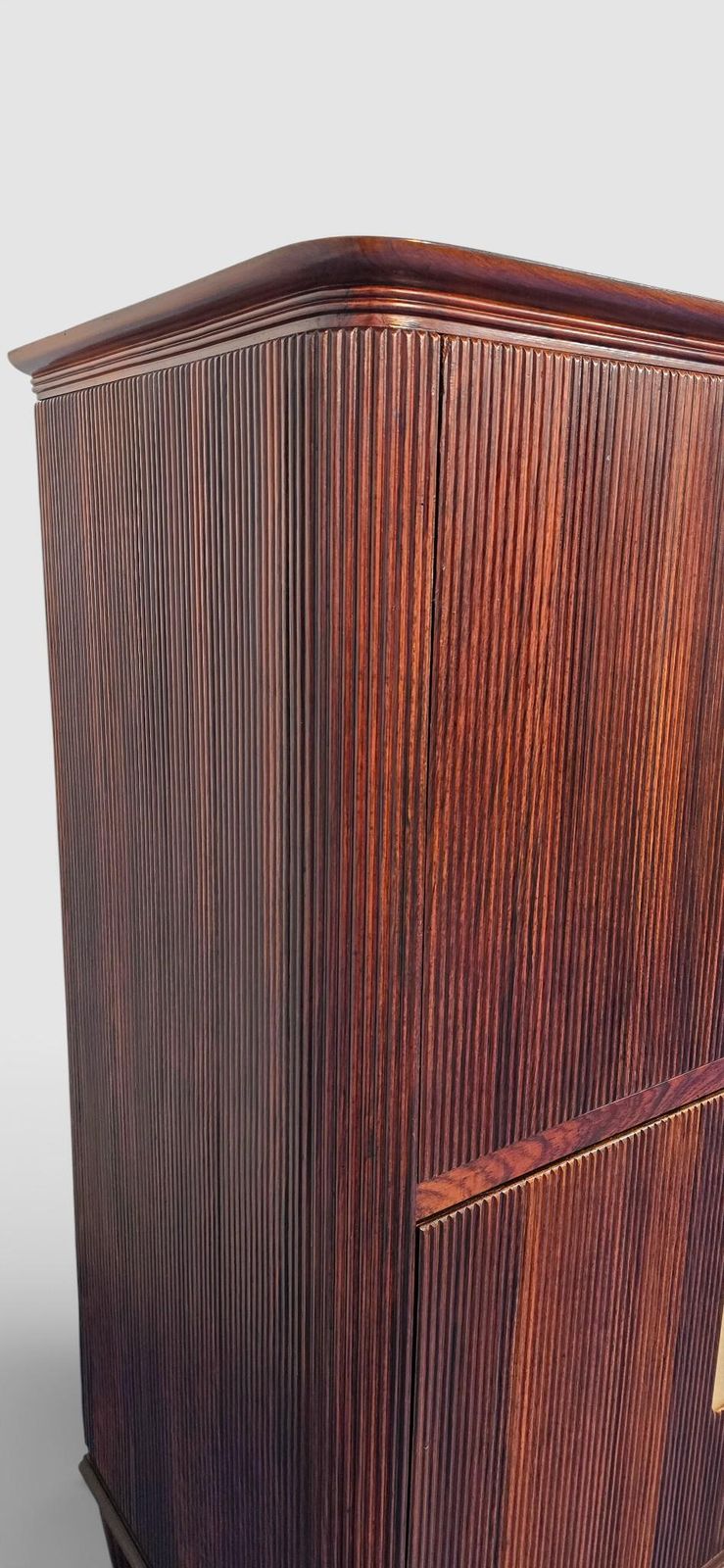 Italian Mid Century Sideboard Or Cabinet Bar With "Grissinato " Design photo 6988.0