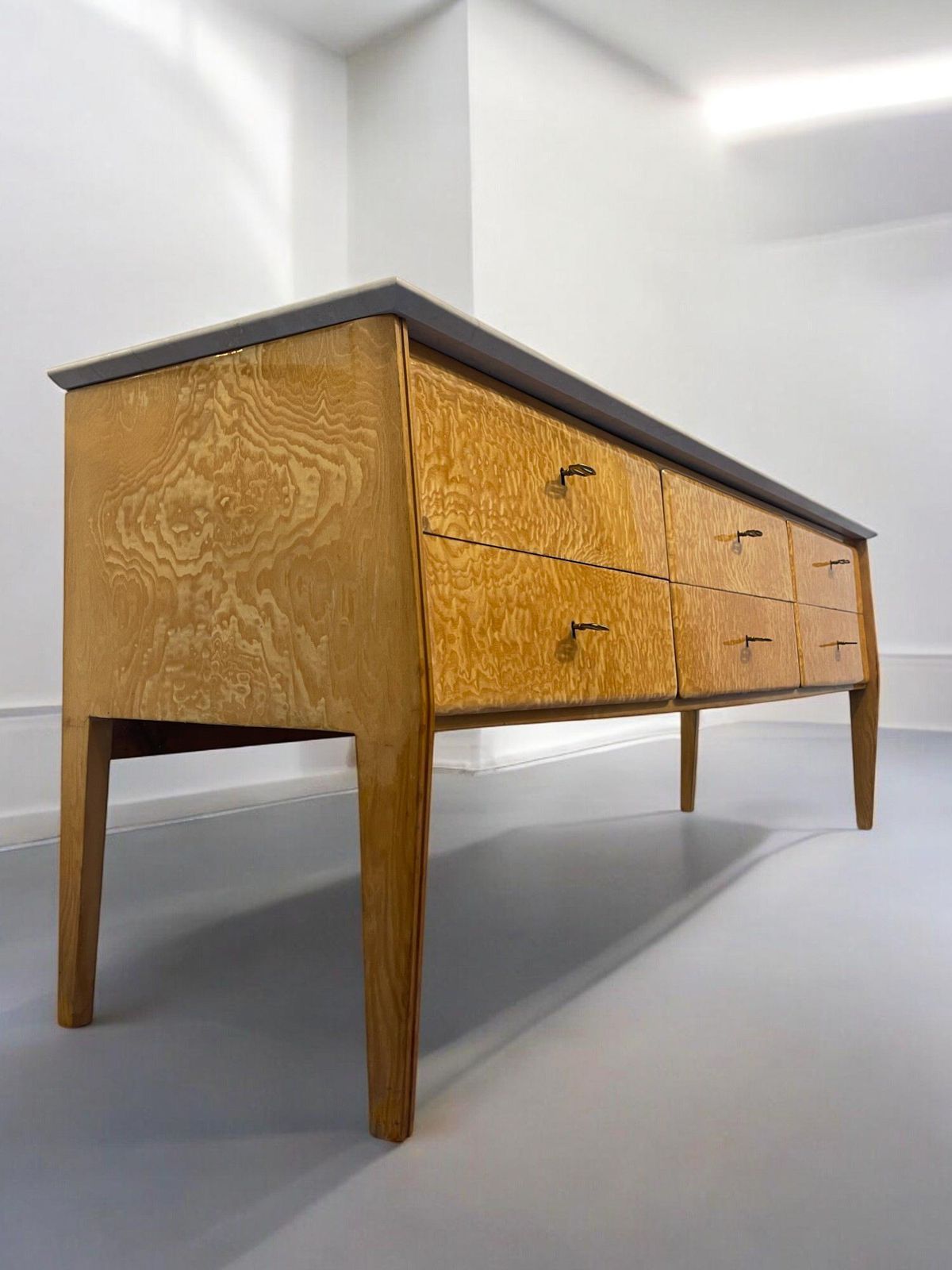 photo for sale Italian Mid Century Sideboard Or Chest Of Drawers Giò Ponti Style, 1950s