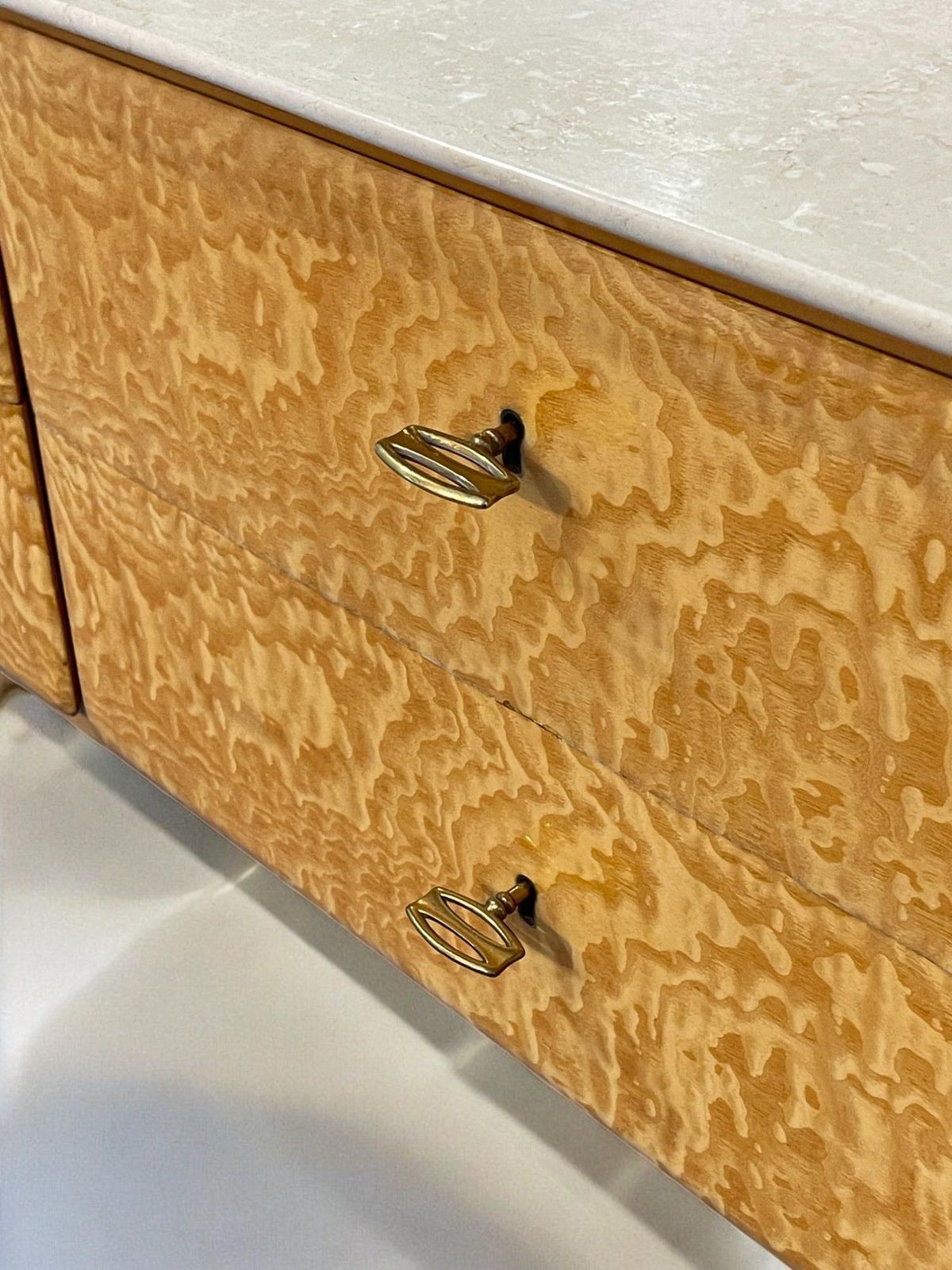 photo vintage Italian Mid Century Sideboard Or Chest Of Drawers Giò Ponti Style, 1950s