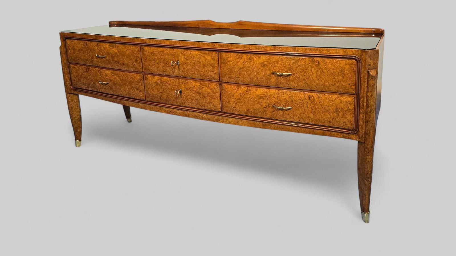 Furniture Italian Midcentury Sideboard Or Chest Of Drawers Attributed To Paolo Buffa. photo
