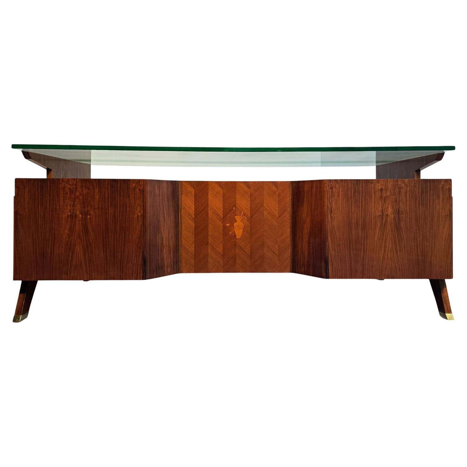Italian Midcentury Presidential Executive Table Desk Designed By Vittorio Dassi photo Furniture