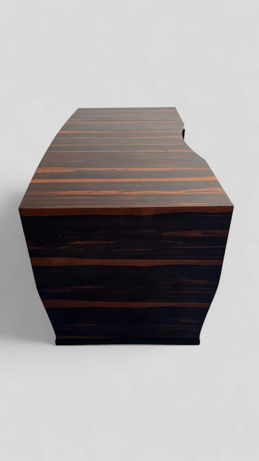 6982.0 Italian Art Deco Table Desk , Ebony Makassar Attributed To Osvaldo Borsani, 1940 photo