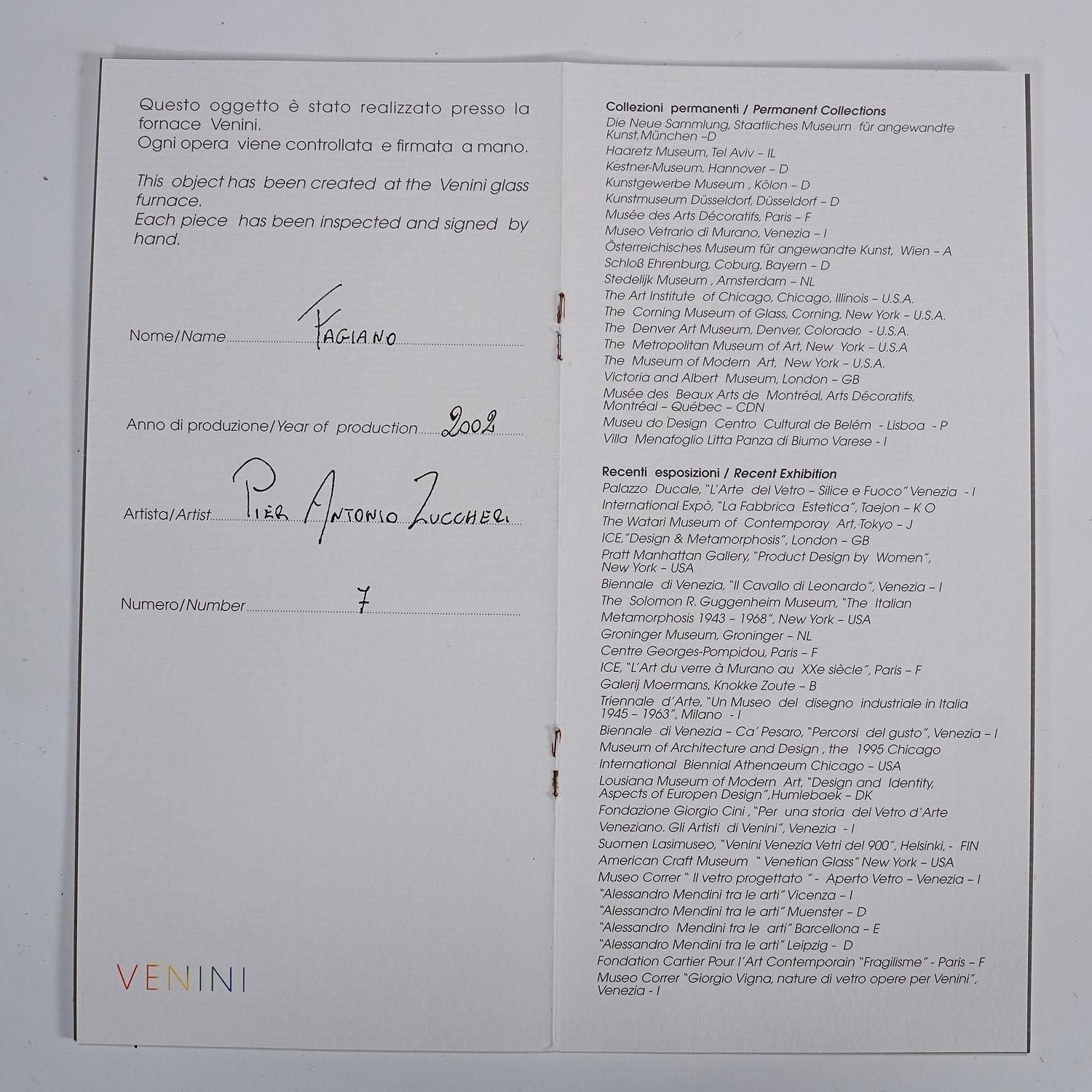 Art Rare Phesant Sculpture By Toni Zuccheri For Venini photo