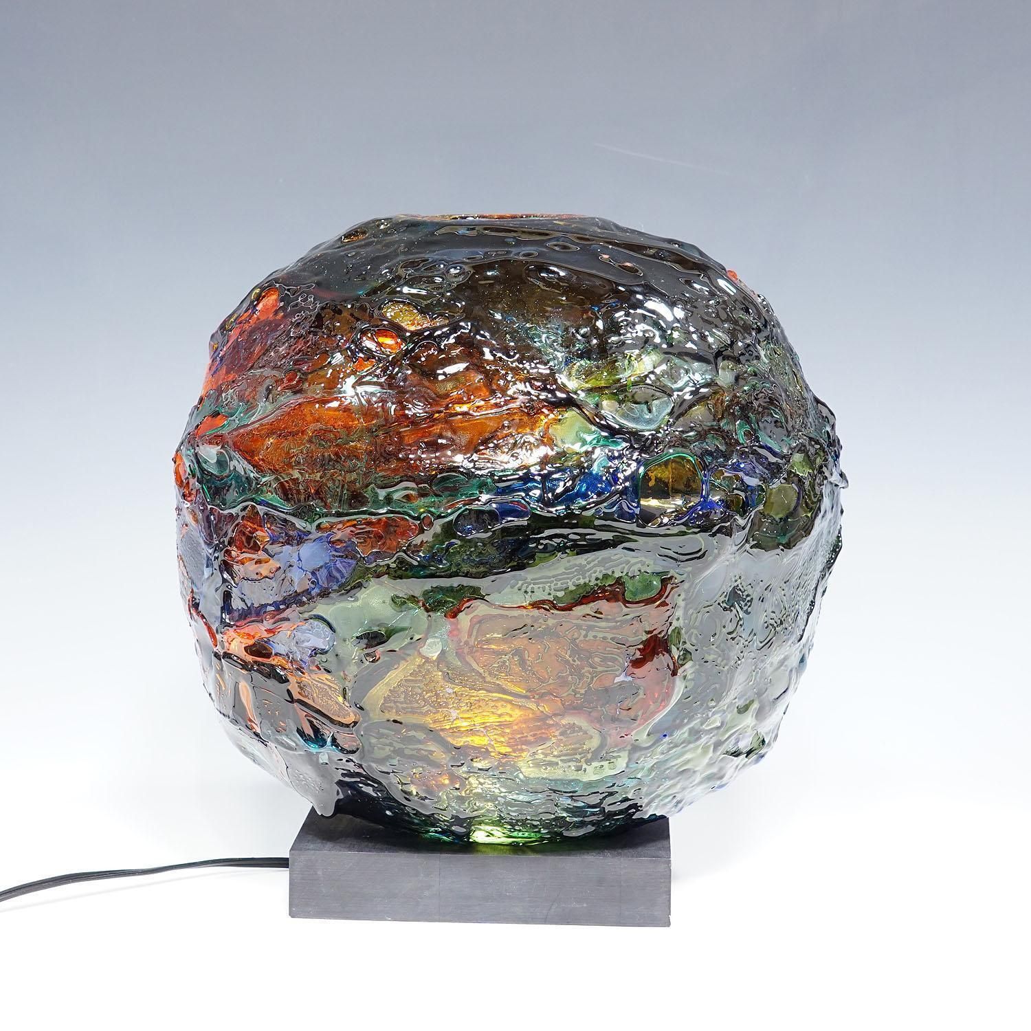 Large Spherical Vase Geacolor By Gae Aulenti For Venini, Murano, 1997 photo for sale