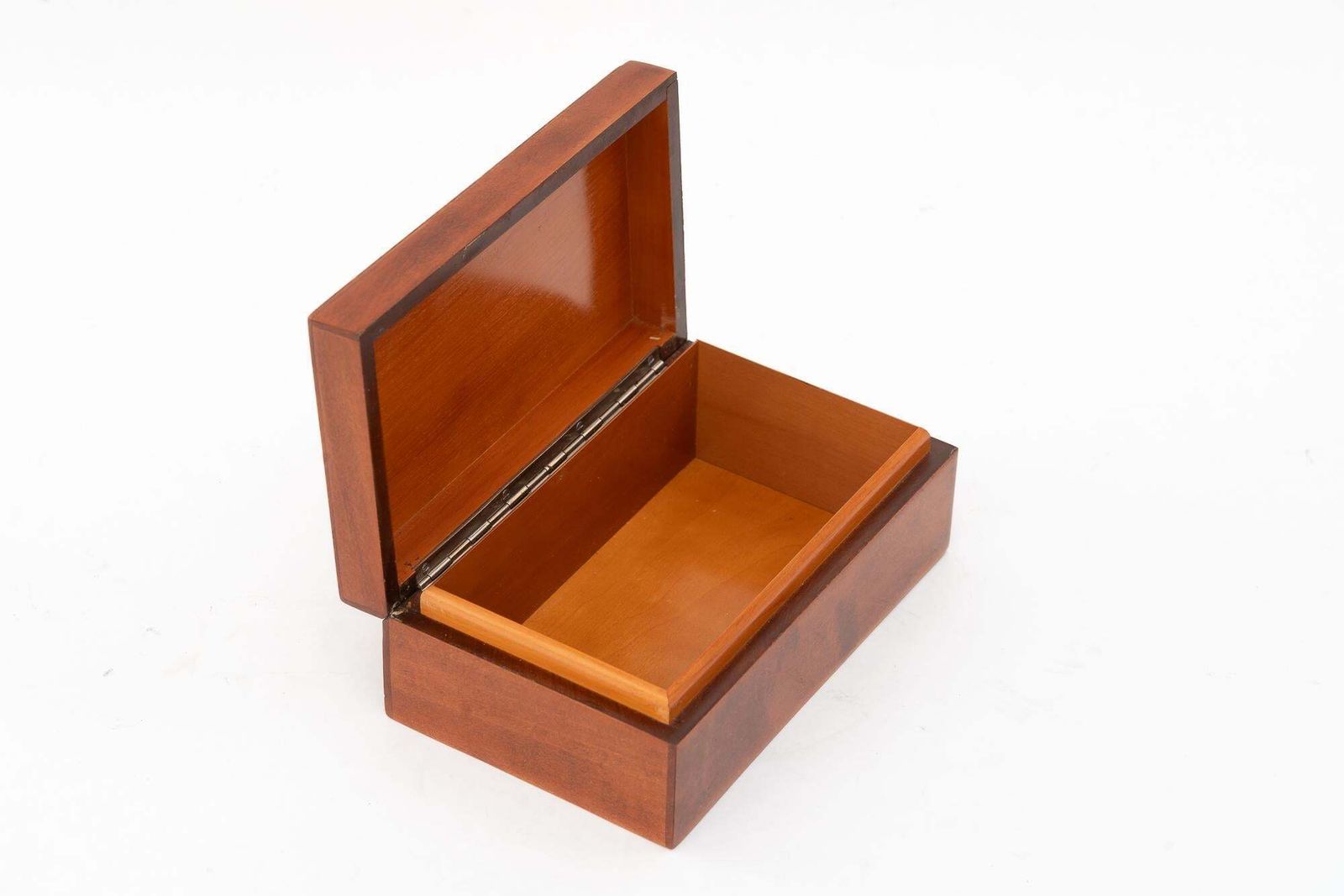 Home Decor Art Deco Nut Veneer Jewelry Boxes With Inlay On The Edge Vienna Around 1920s photo