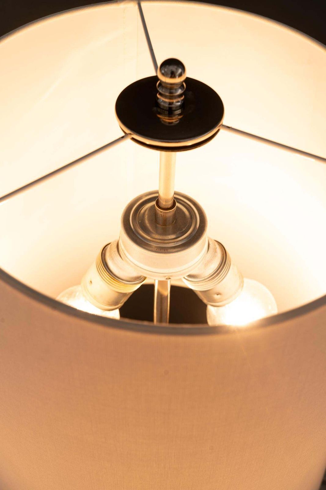 1414.0 Richard Essig Floor Lamp With Fabric Shade Germany Around 1970s photo
