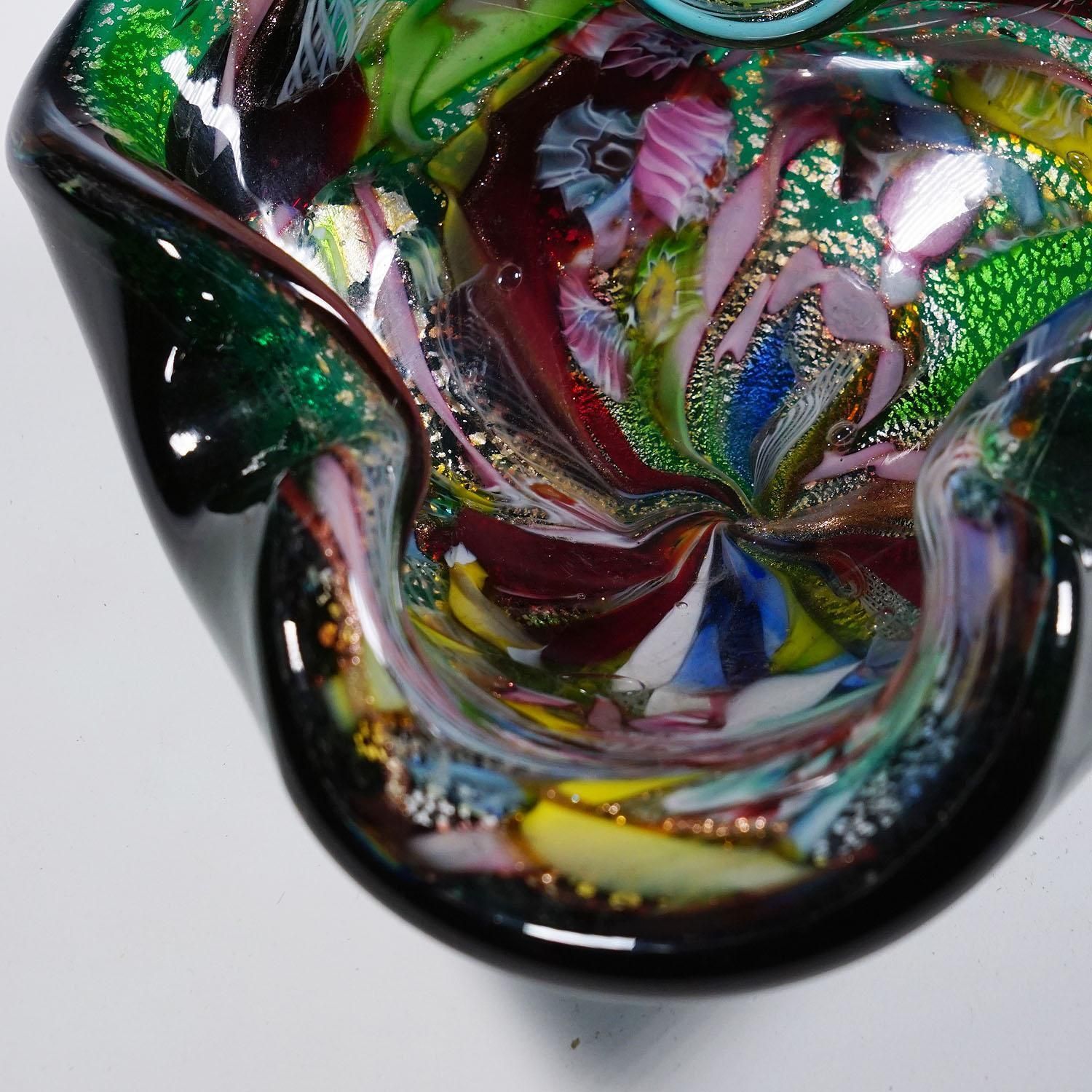 Vintage Murano Glass Bowl 'Rest Of The Day' By A.Ve.M. 1950s photo 332.0