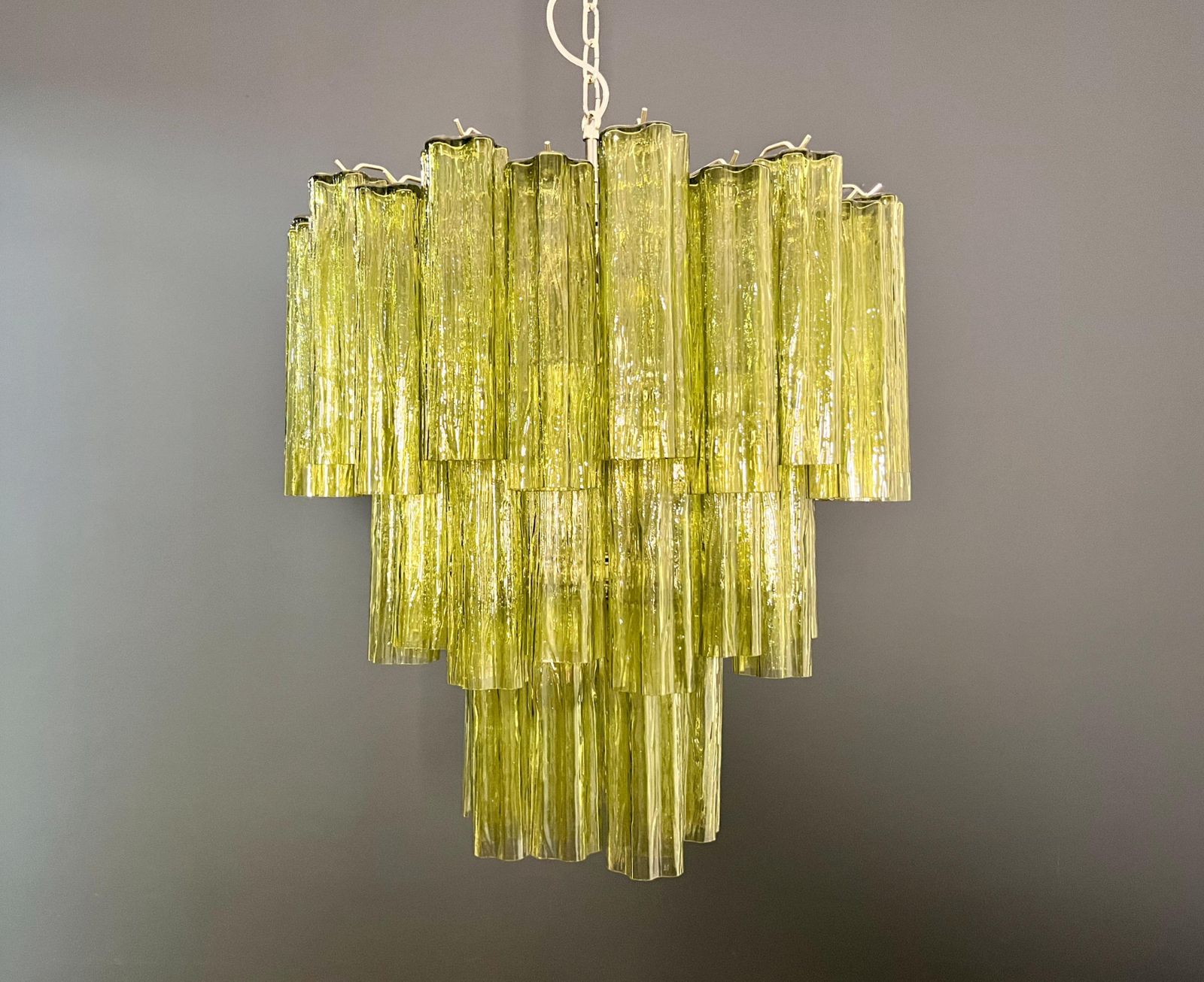 Pair Italian Chandeliers In Murano Glass photo buy