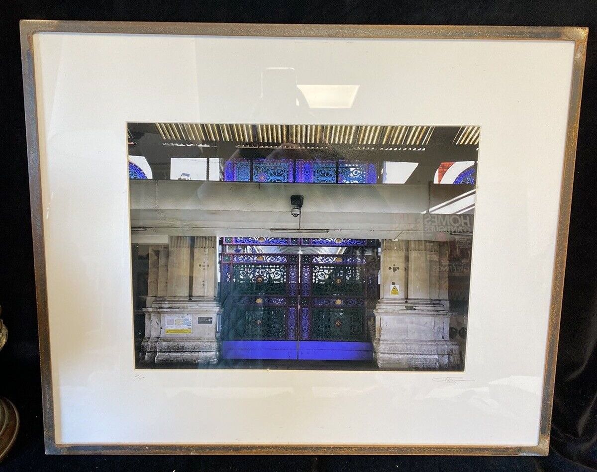 Steel Framed Print Smithfield Market’s Ornamental Doors Signed Limited Edition