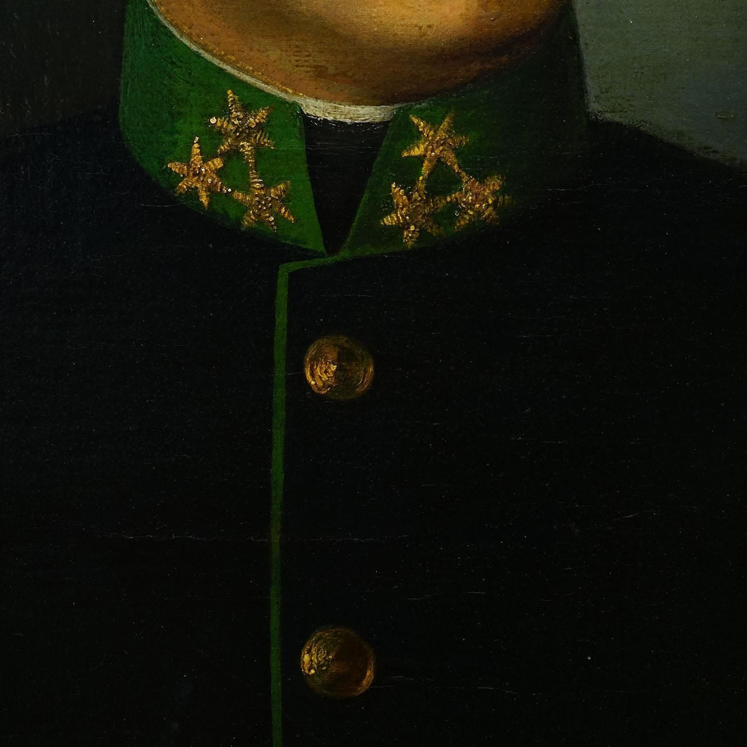 Antiek Olieverfportret Van Een Oostenrijkse Volkse Man, Wenen 1892 photo 1026.0
