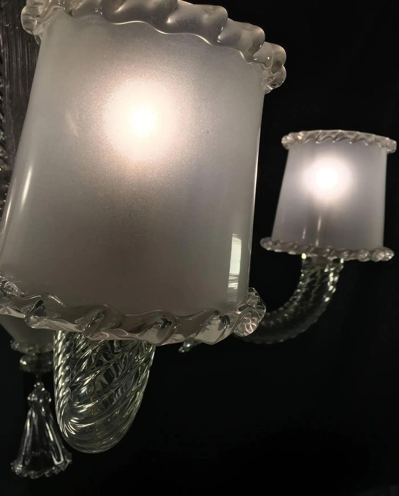 Amazing Chandelier By Barovier & Toso, Murano, 1940s photo Lighting