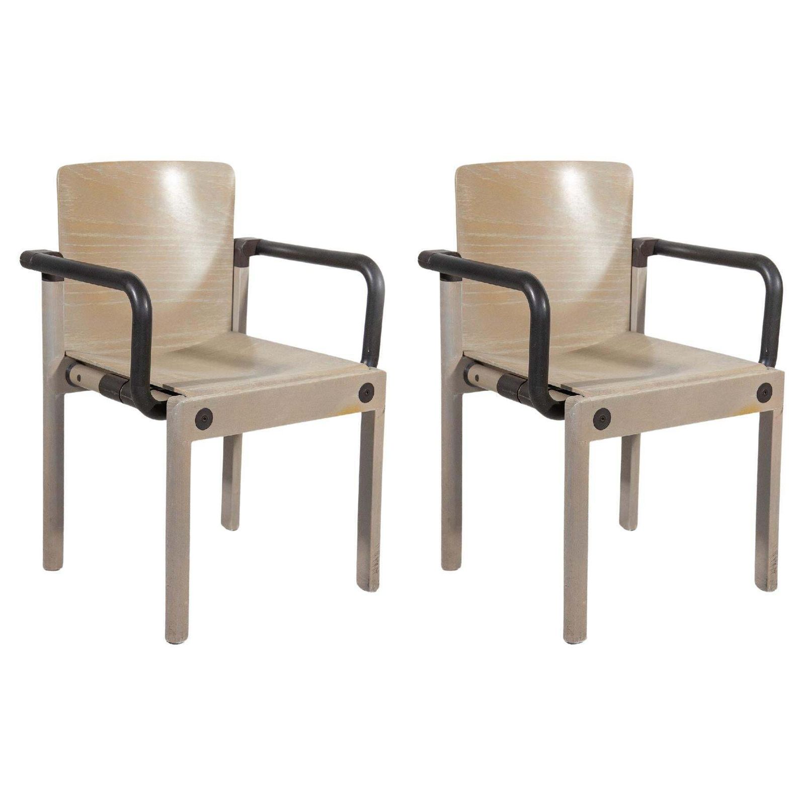 1970s Chairs Designed By Gerd Lange Arm Chairs For Thonet, 1970s