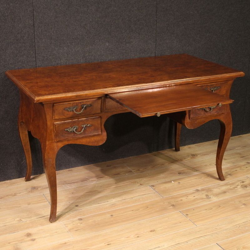 Italian Louis XV Style Writing Desk photo vintage