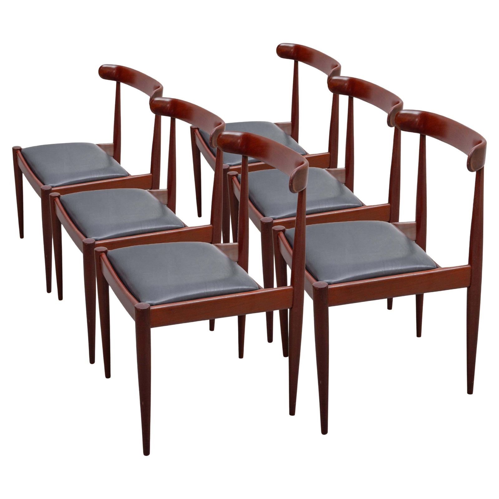 Set Of Six Dining Chairs Designed By Alfred Hendrickx, For Belform "Model 500"