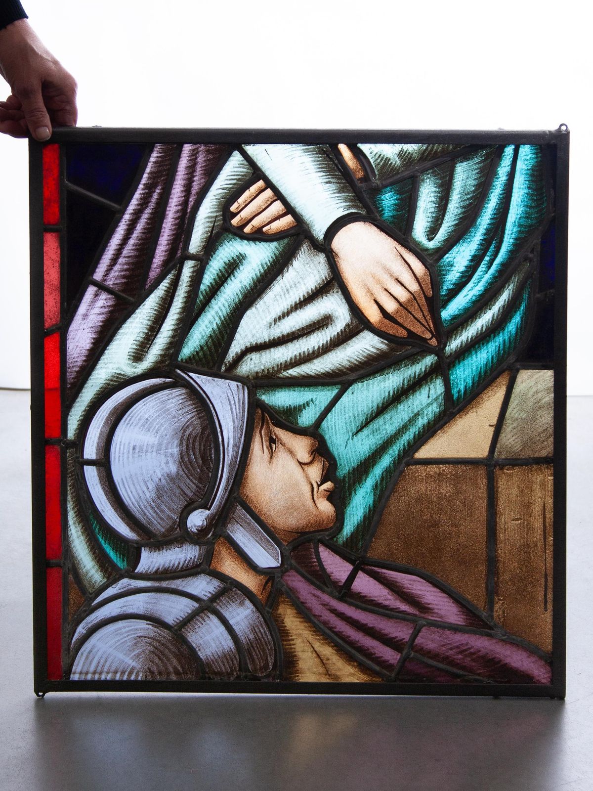 Antique Stained Glass Window 19th Century photo Home Decor