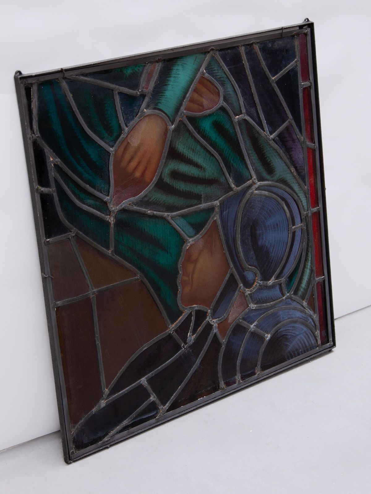 Antique Stained Glass Window 19th Century photo vinterior