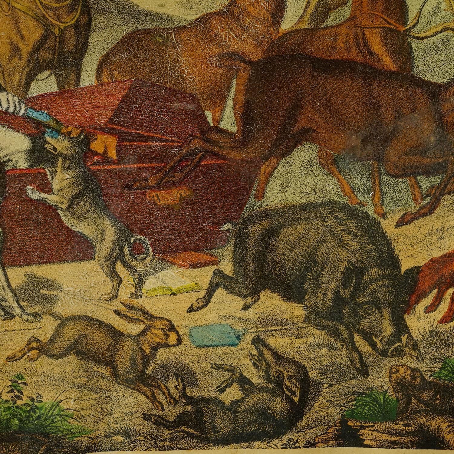 Antique Print 'The Hunter’s Awakening', Germany Late 19th Century photo vinterior