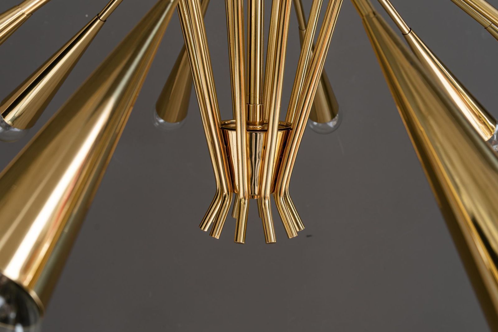 10 Arm Rupert Nikoll Chandelier Around 1960s photo Lighting