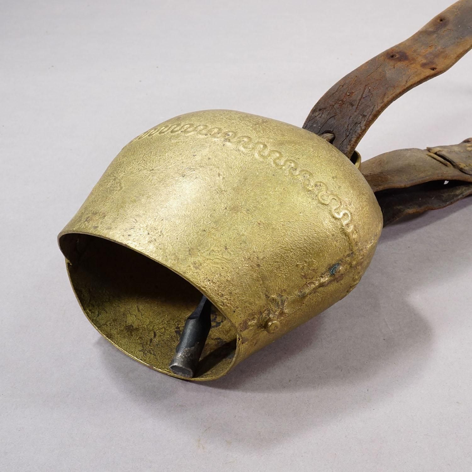 Antique Handforged Cattle Bell Made In Switzerland Ca. 1900s photo 449.0