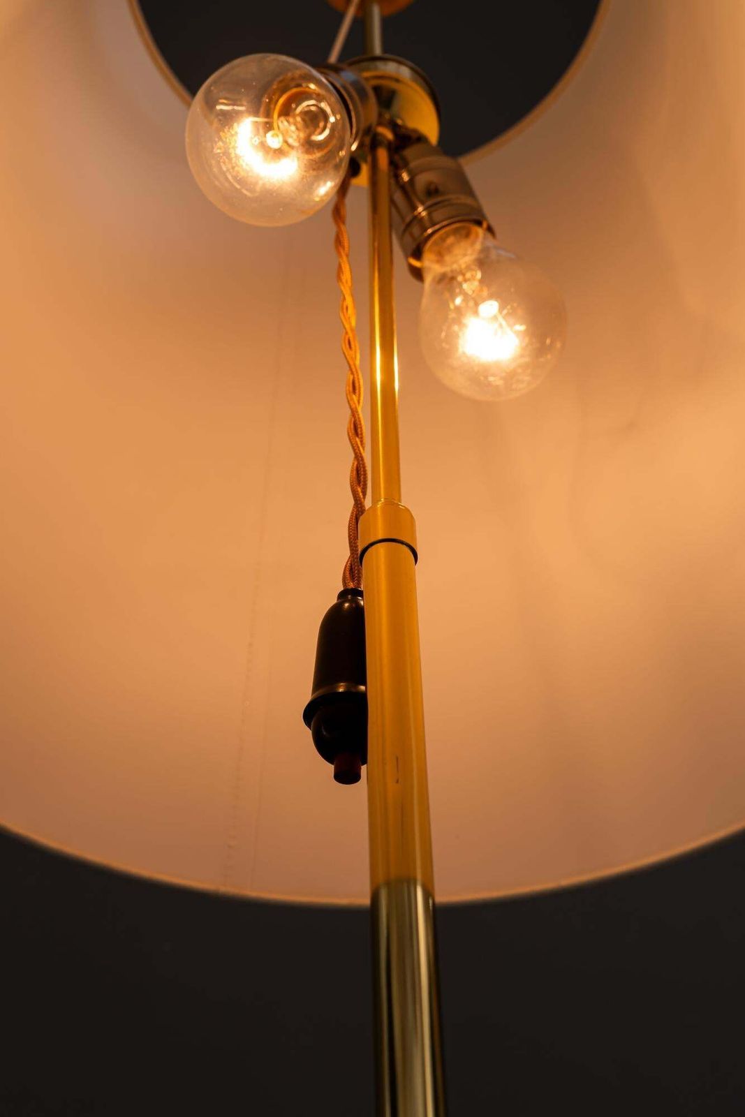 1686.0 Rupert Nikoll Floor Lamp With Fabric Shade Vienna Around 1950s photo