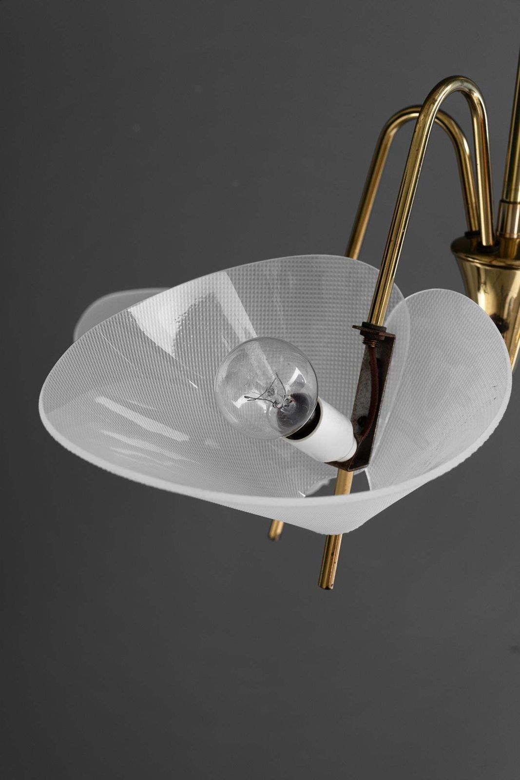 Rupert Nikoll Chandelier With Lucite Shades Vienna Around 1960s photo Lighting