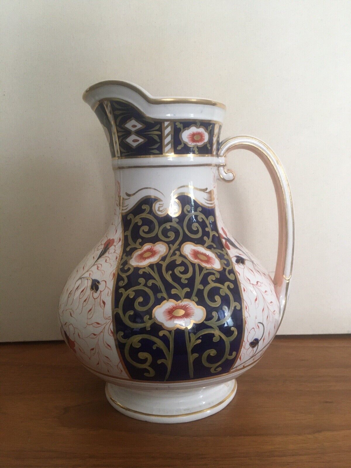 Large Victorian Longford  Imari Jug/Vase Antique Bulbous Handled Vase photo furniture