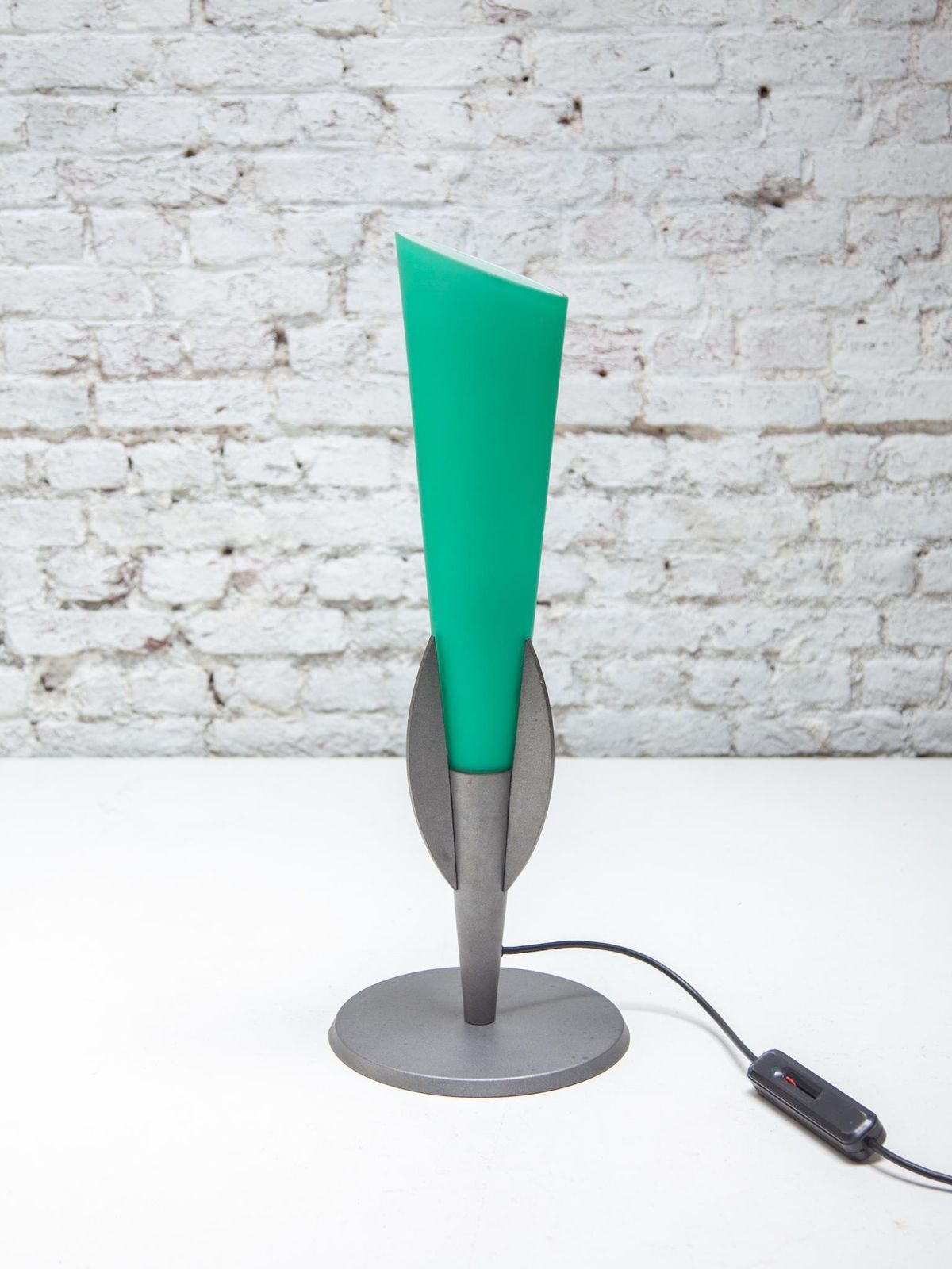 photo furniture Murano Glass Green Table Lamp Designed By Vetri Vintage 1980s Murano