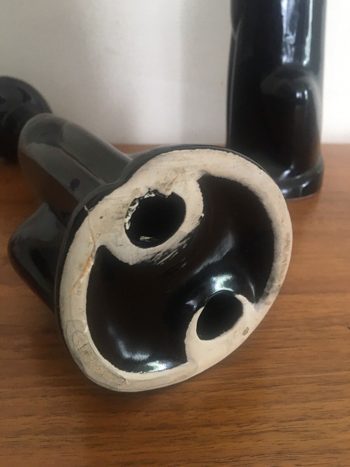 photo for sale Large Pair Iconic Vintage Atomic Cats Ceramic Mid Century Pottery Long Neck 60s