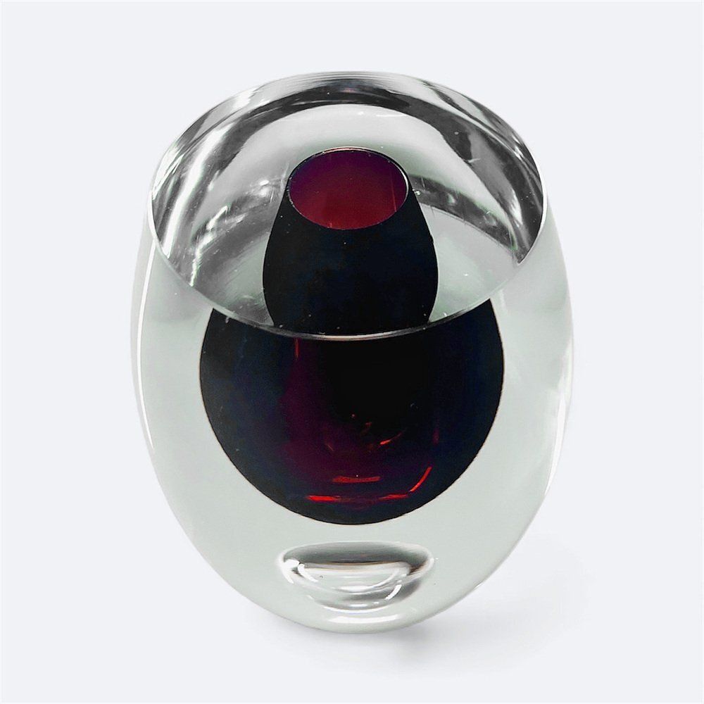 Czech Glass Vase By Jeronim Tišljar For Beránek, 1990s photo furniture