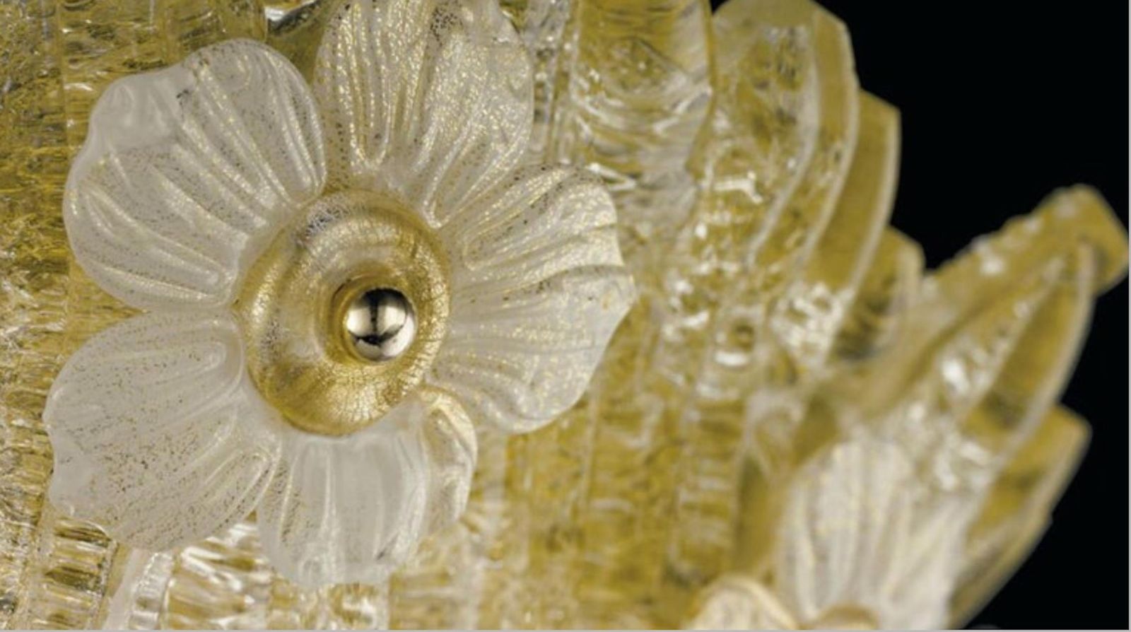 Pair Grand Hotel Ceilings Flush Mount By Barovier & Toso, Murano, 1980s photo 11942.0