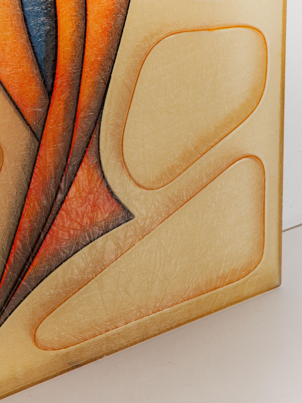 Set Of Two Fiber Glass Interior Doors With Stylized Figure, 1970s, Belgium photo vinterior
