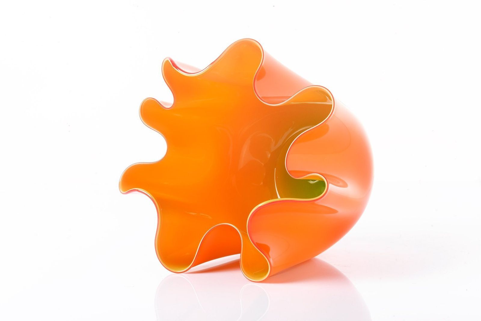 Murano Glass Fazzoletto Vase By Fulvio Bianconi For Venini, Italy, 2006 photo for sale