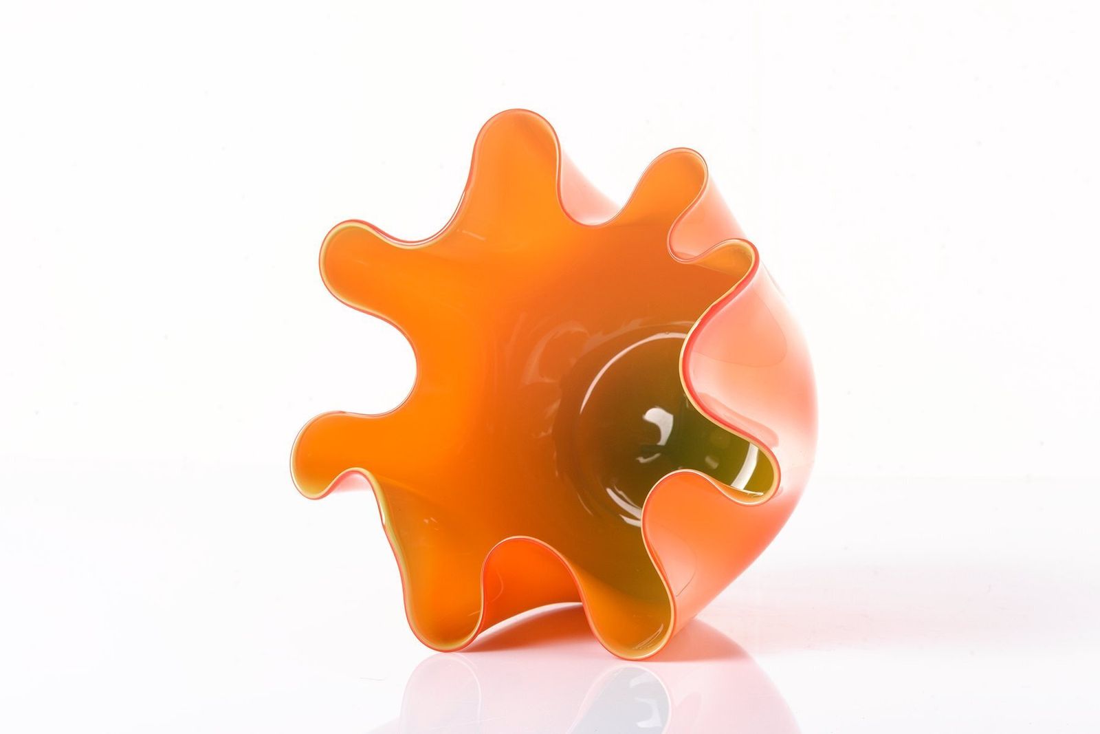 Murano Glass Fazzoletto Vase By Fulvio Bianconi For Venini, Italy, 2006 photo Home Decor