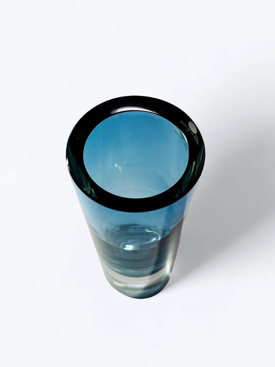 Glass Vase By Erkki Vesanto For Iittala, Finland photo for sale